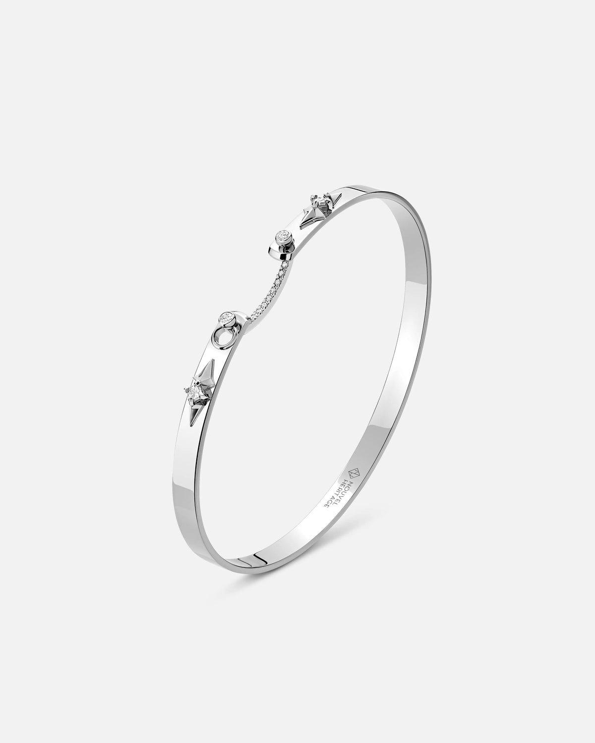 Reverie Mood Bangle in White Gold – Nouvel Heritage