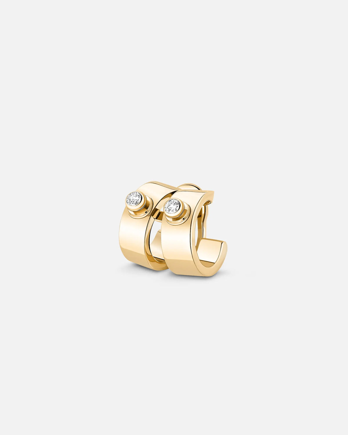 Monday Morning Mood Ear Clip in 18k Yellow Gold with Diamonds