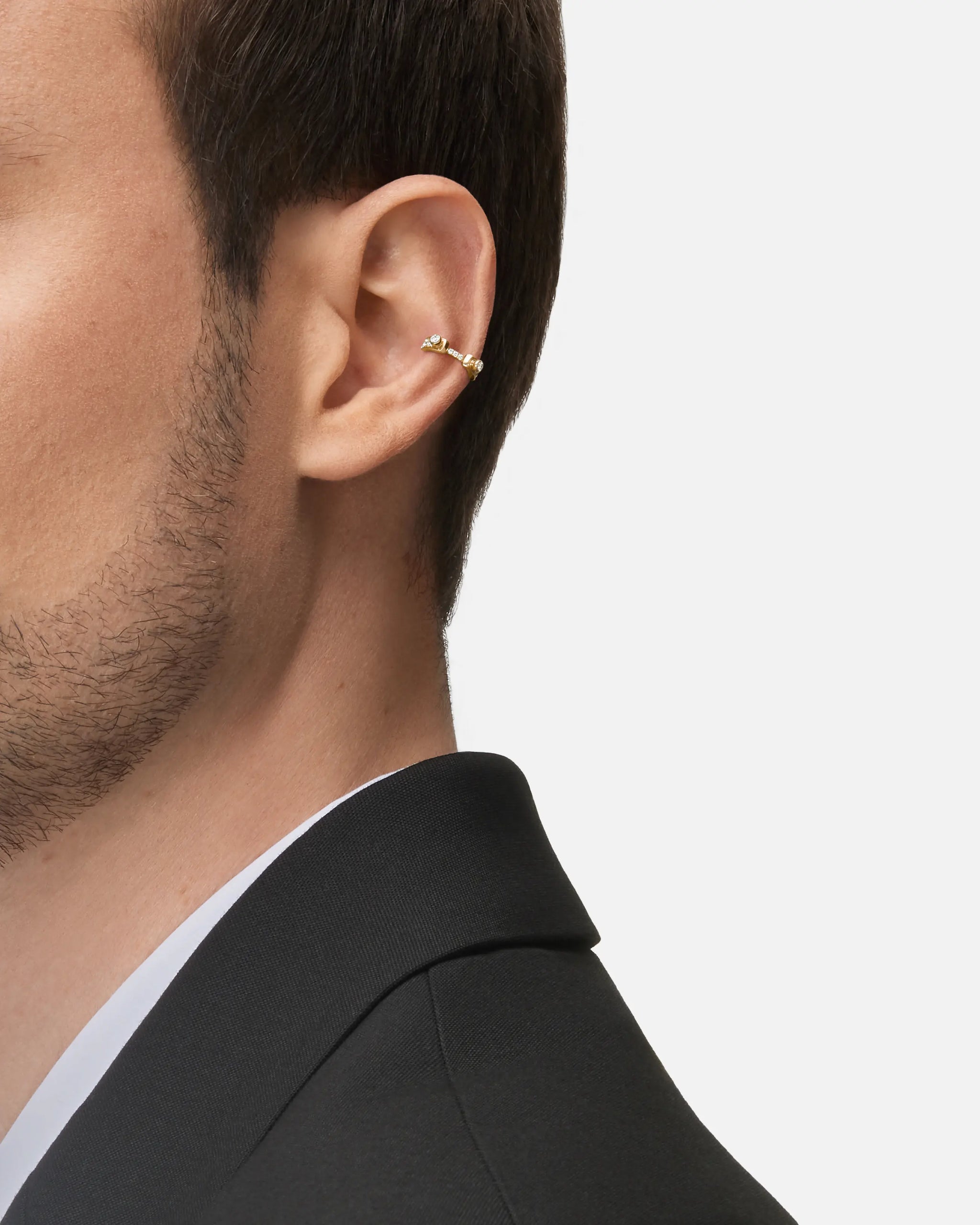 files/Mood_Ear-Cuff_Eternity-Tuxedo_YG_Model_NH51037_2.webp - Nouvel Heritage