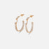 Eternity Tuxedo Mood Hoops in Rose Gold