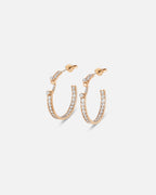 Créoles Mood Eternity Tuxedo en Or Rose