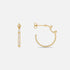 Eternity Tuxedo Mood Hoops in Yellow Gold