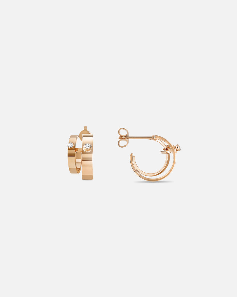 Monday Morning Mood Double Hoops
