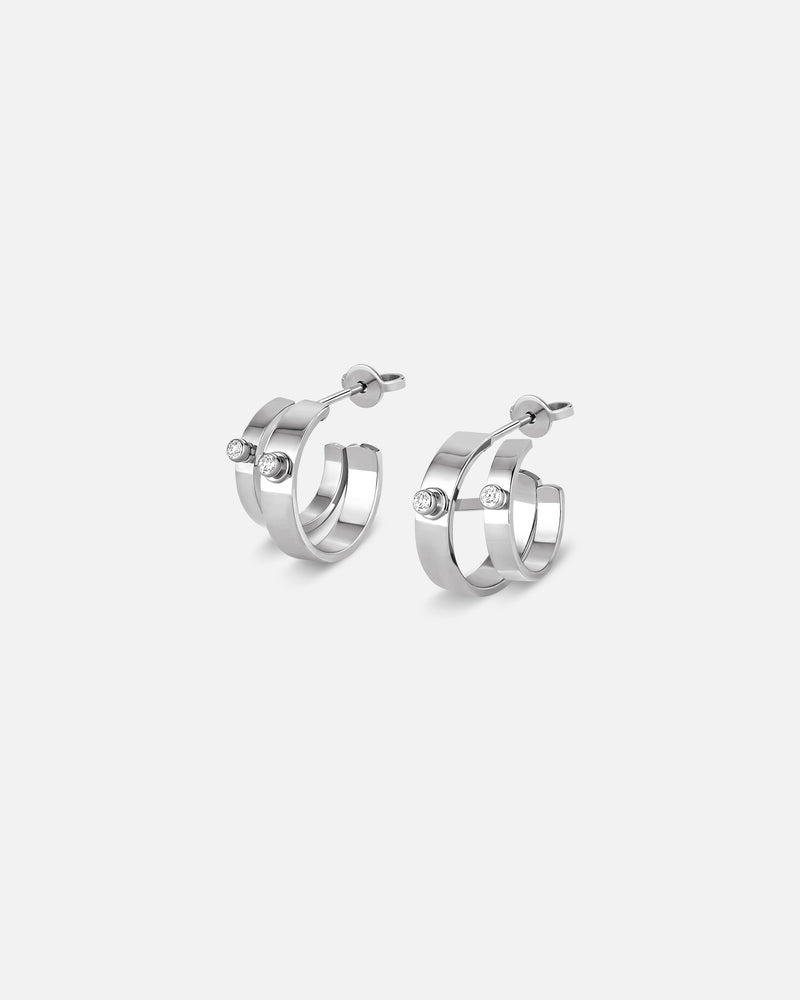 Monday Morning Mood Double Hoops