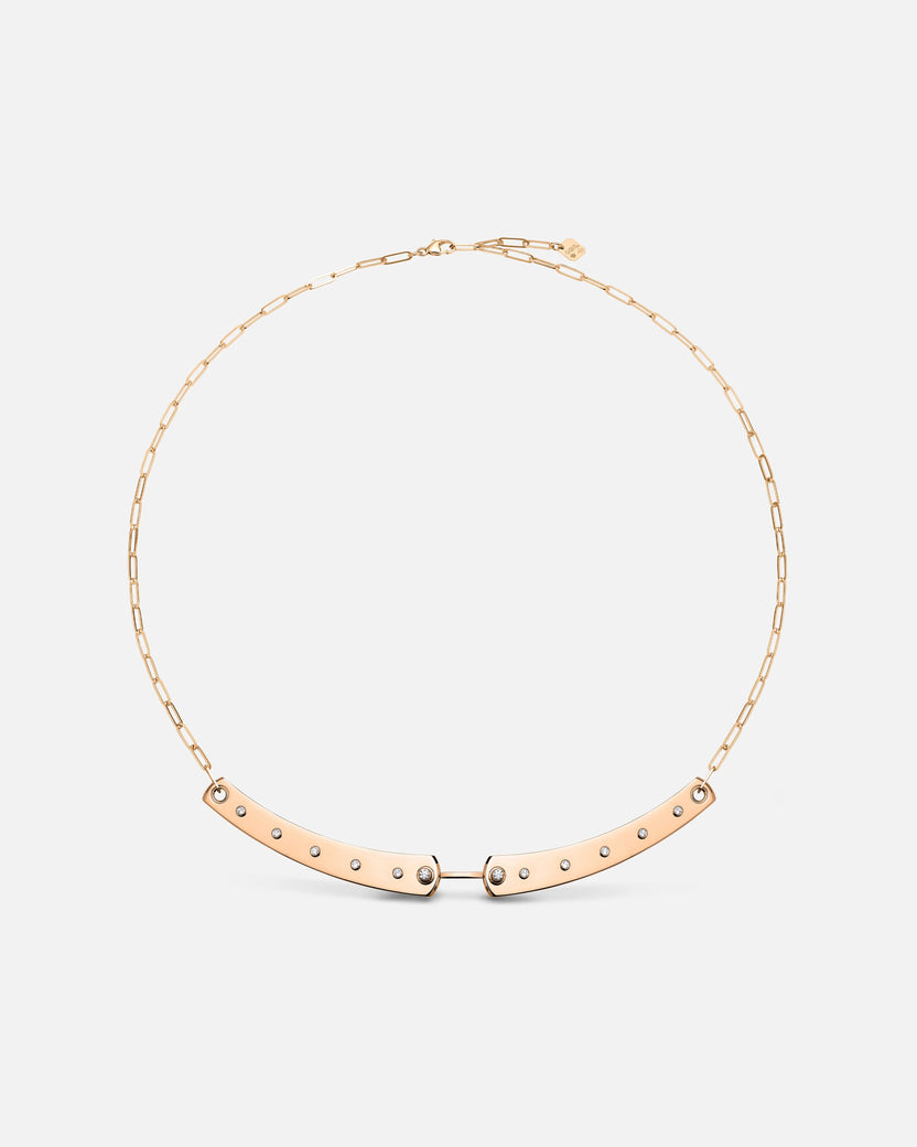 Brunch in NY Mood Necklace in Rose Gold