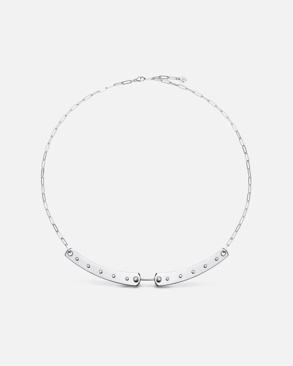 Brunch in NY Mood Necklace in White Gold