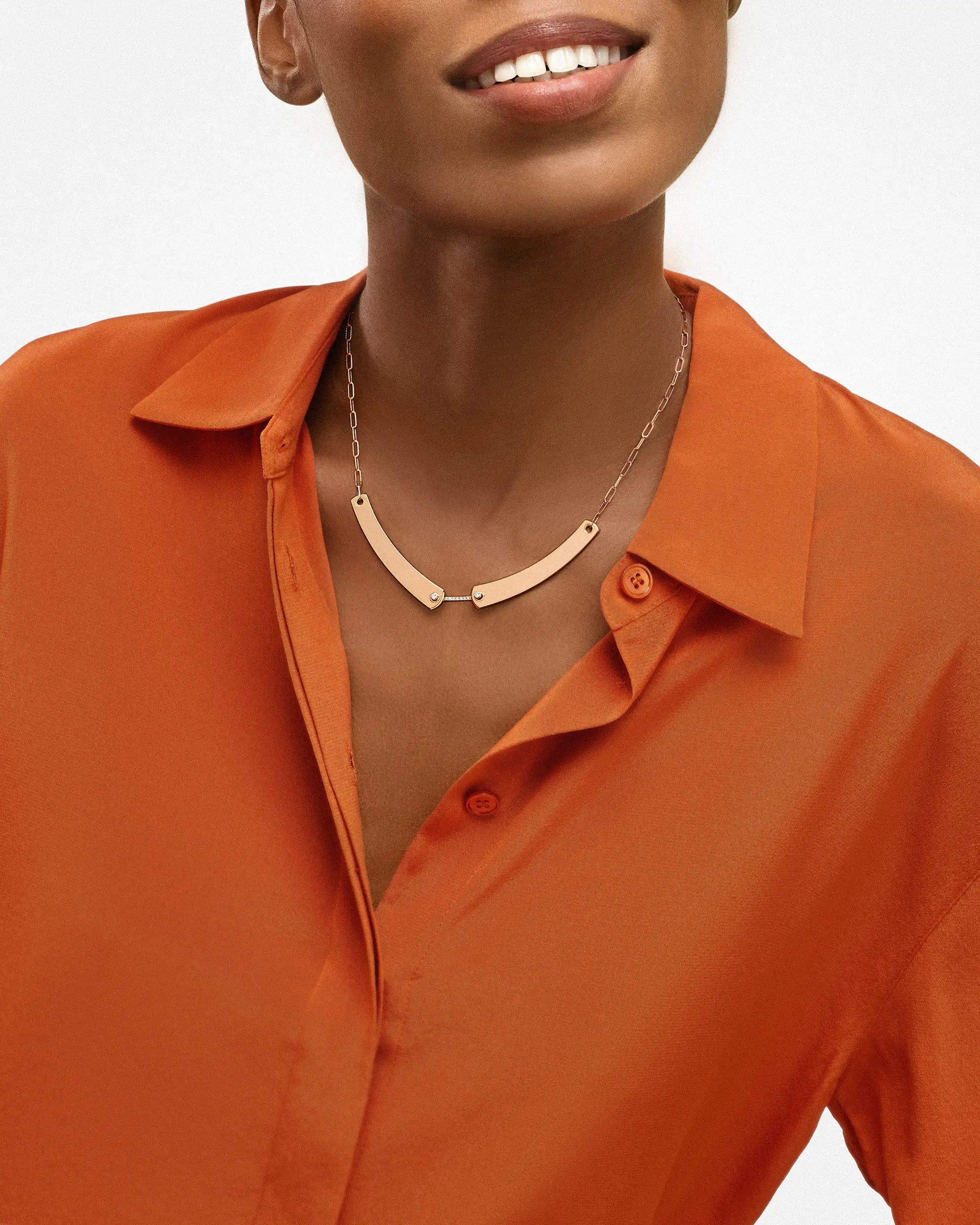 Collier Mood Business Meeting en Or Rose