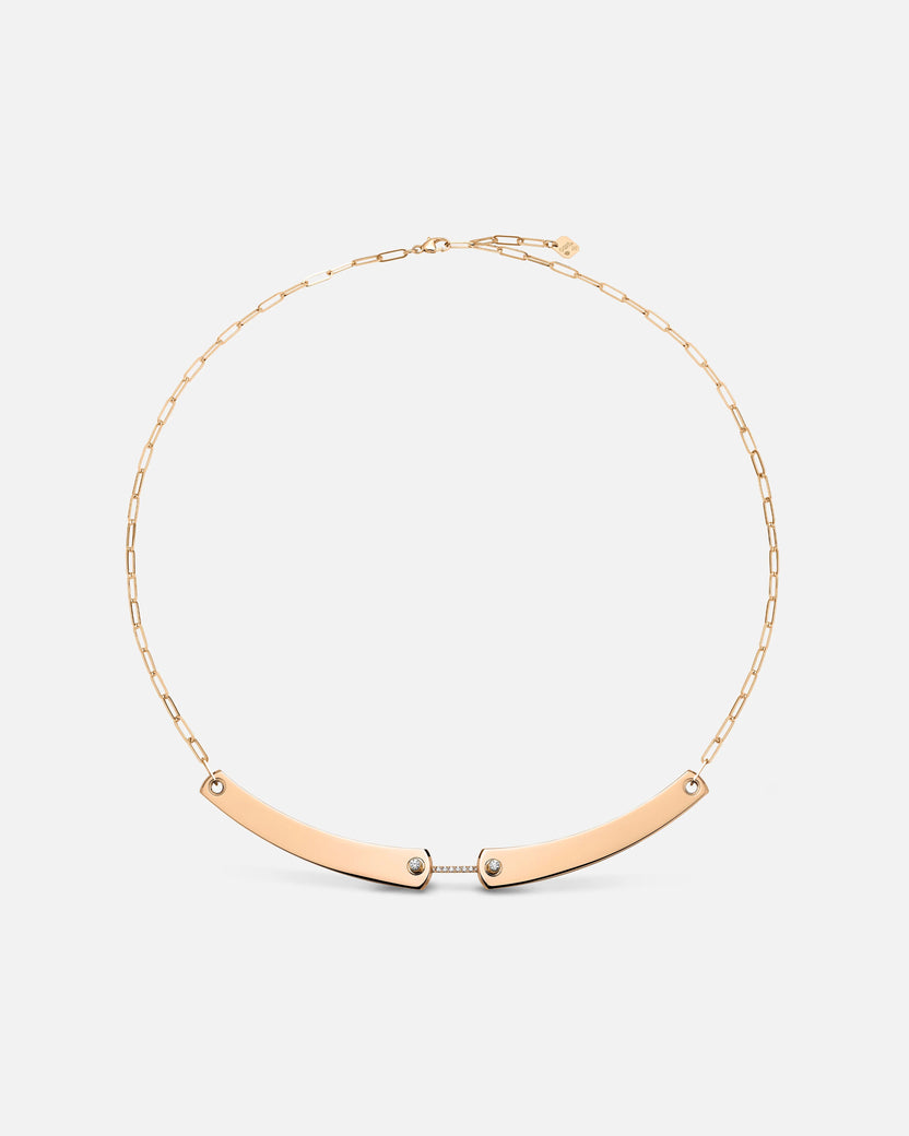 Business Meeting Mood Necklace in Rose Gold