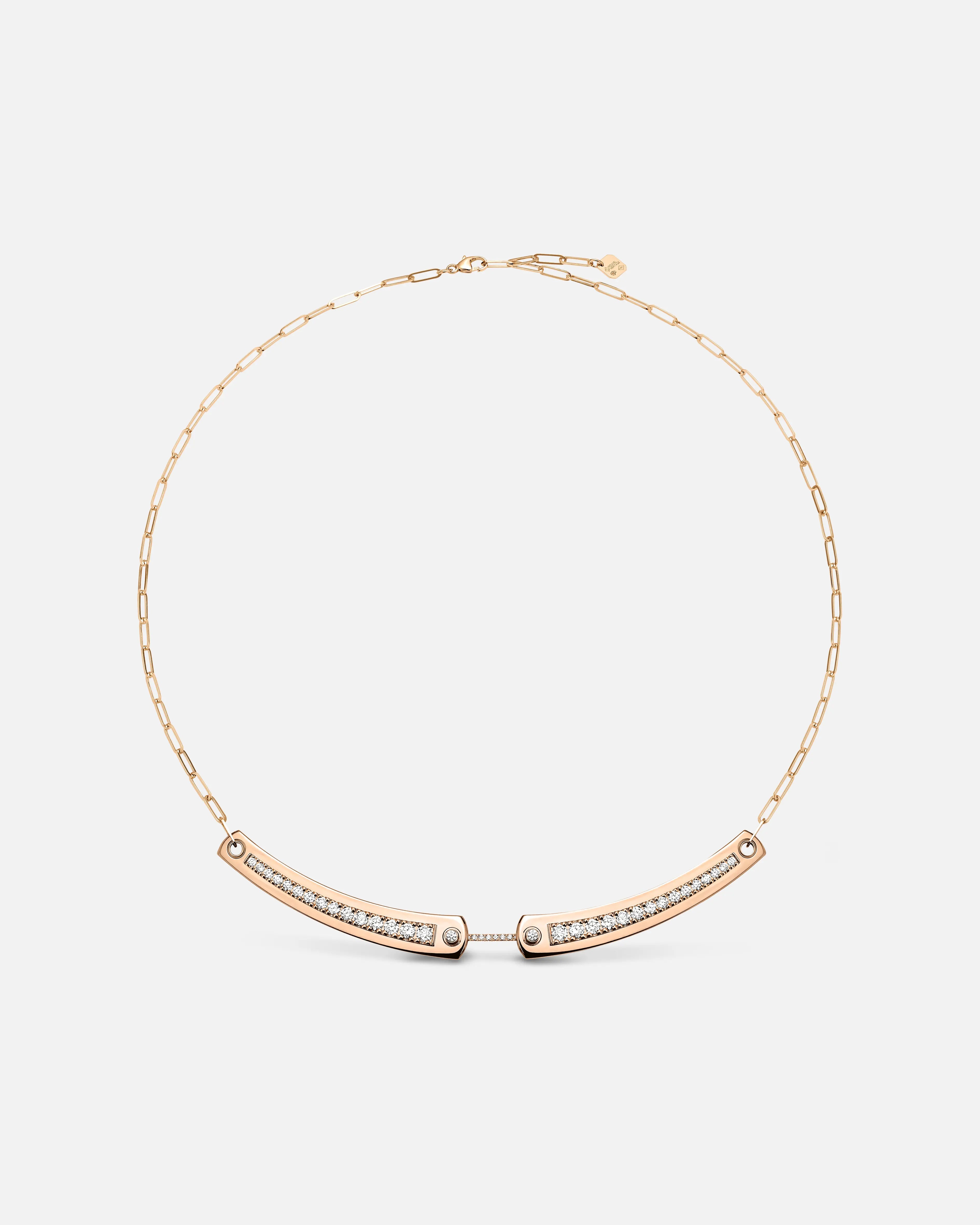 Collier Mood Tuxedo en Or Rose