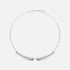 Tuxedo Mood Necklace in White Gold