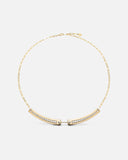Tuxedo Mood Necklace in Yellow Gold