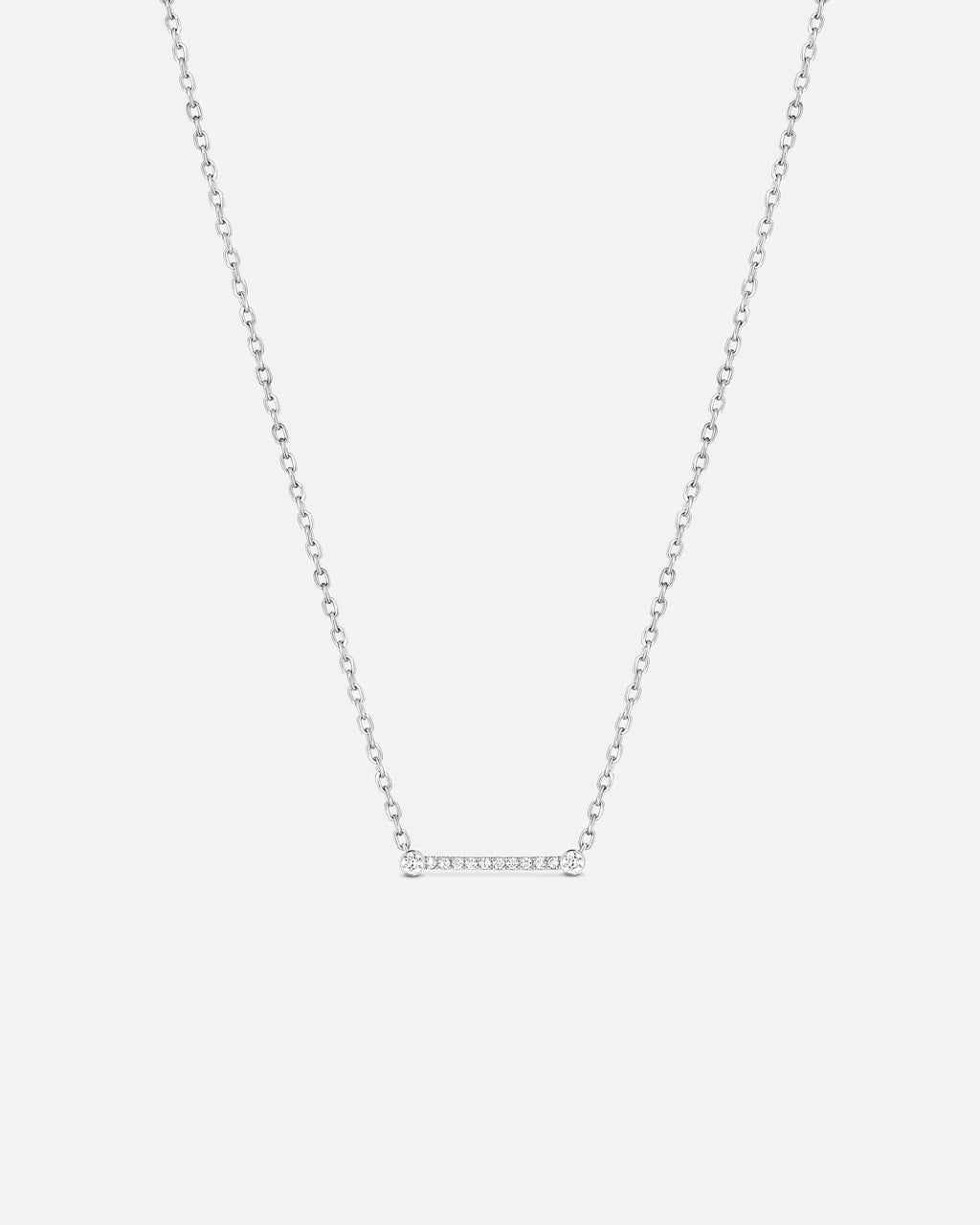 Business Meeting Mood Pendant in White Gold