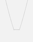 Business Meeting Mood Pendant in White Gold