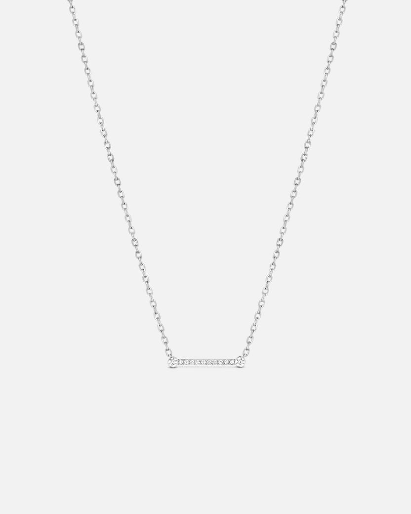 Business Meeting Mood Pendant in White Gold