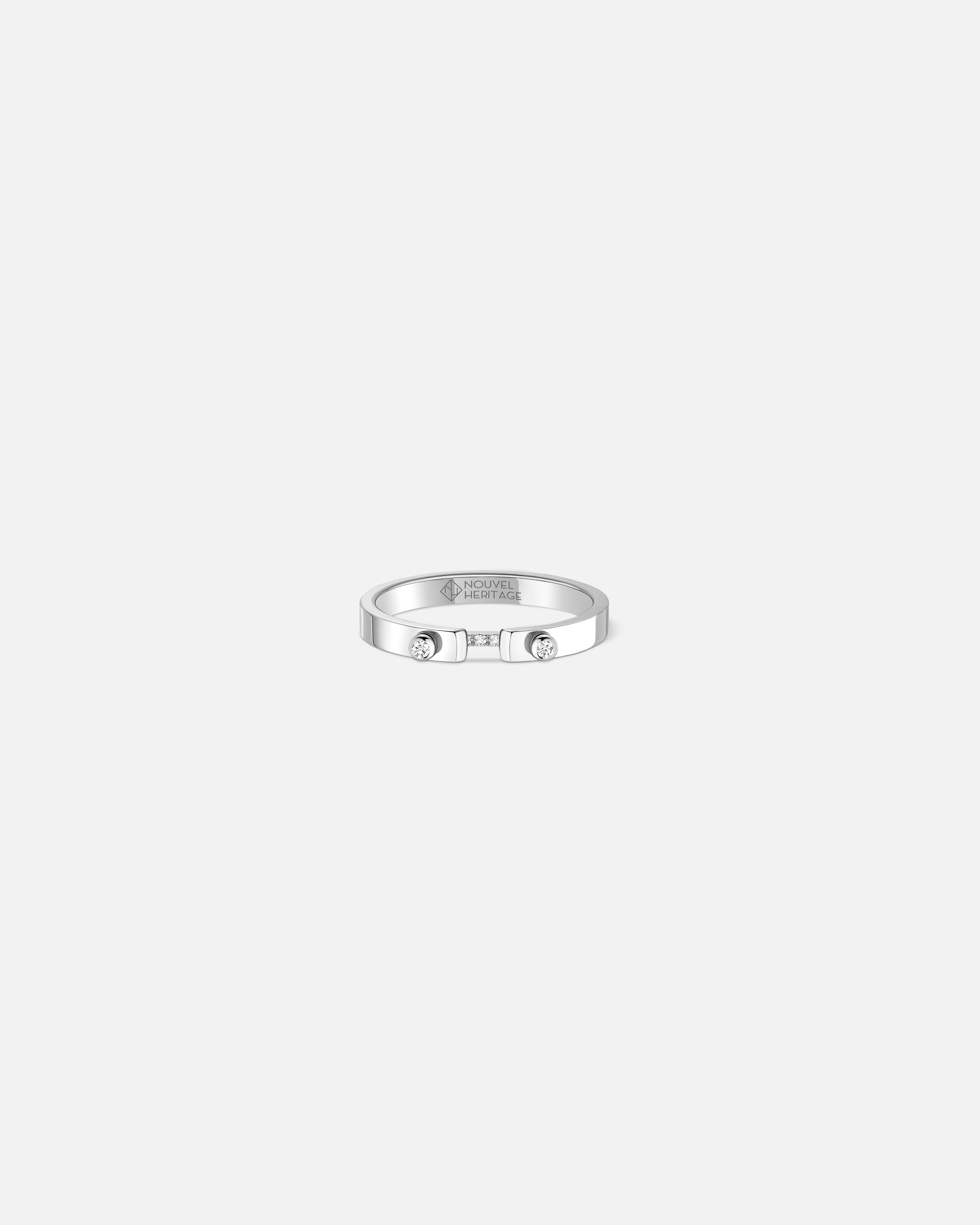 Bague Mood Business Meeting PM en Or Blanc