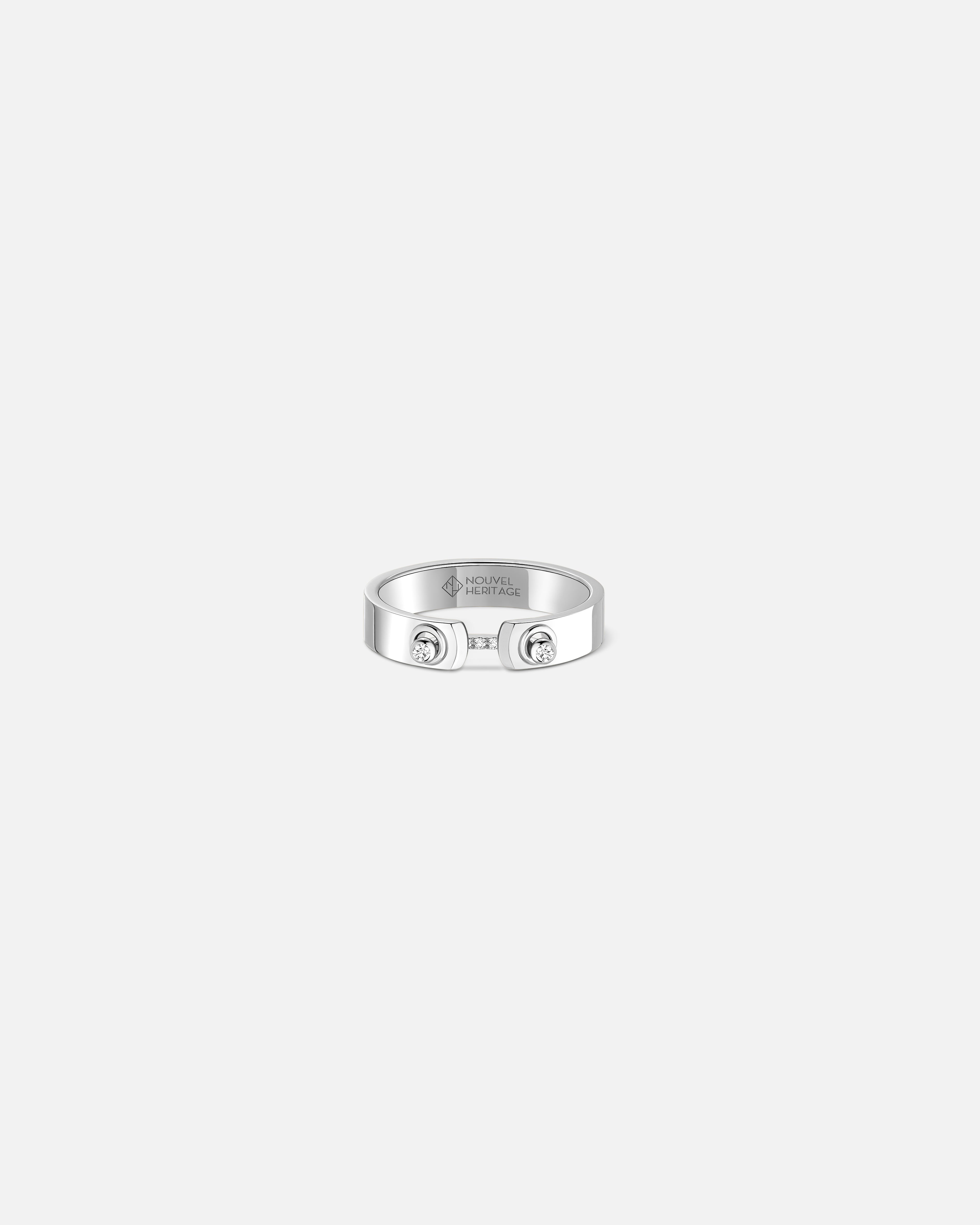 Bague Mood Business Meeting en Or Blanc