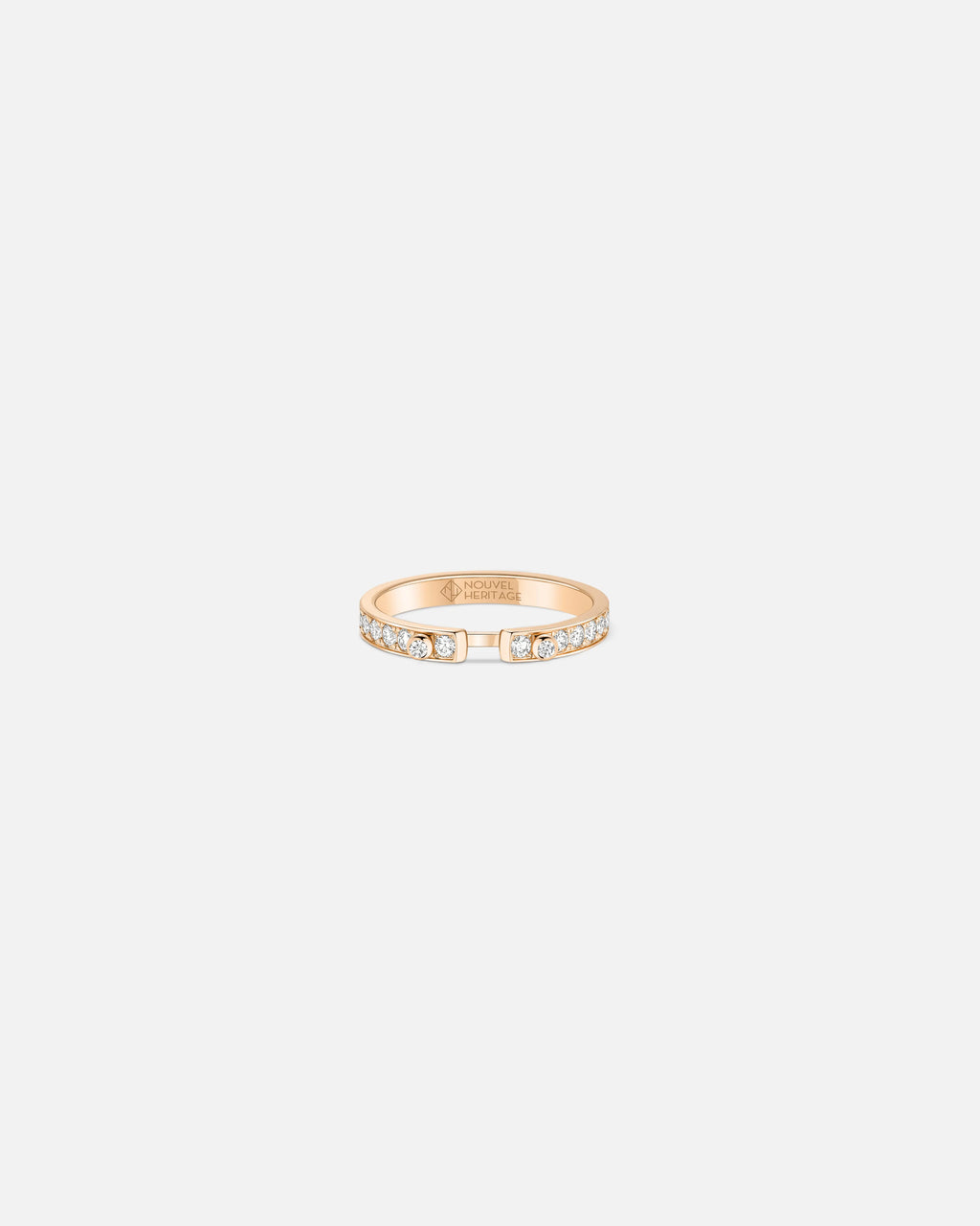 Bague Mood Eternity Tuxedo PM en Or Rose