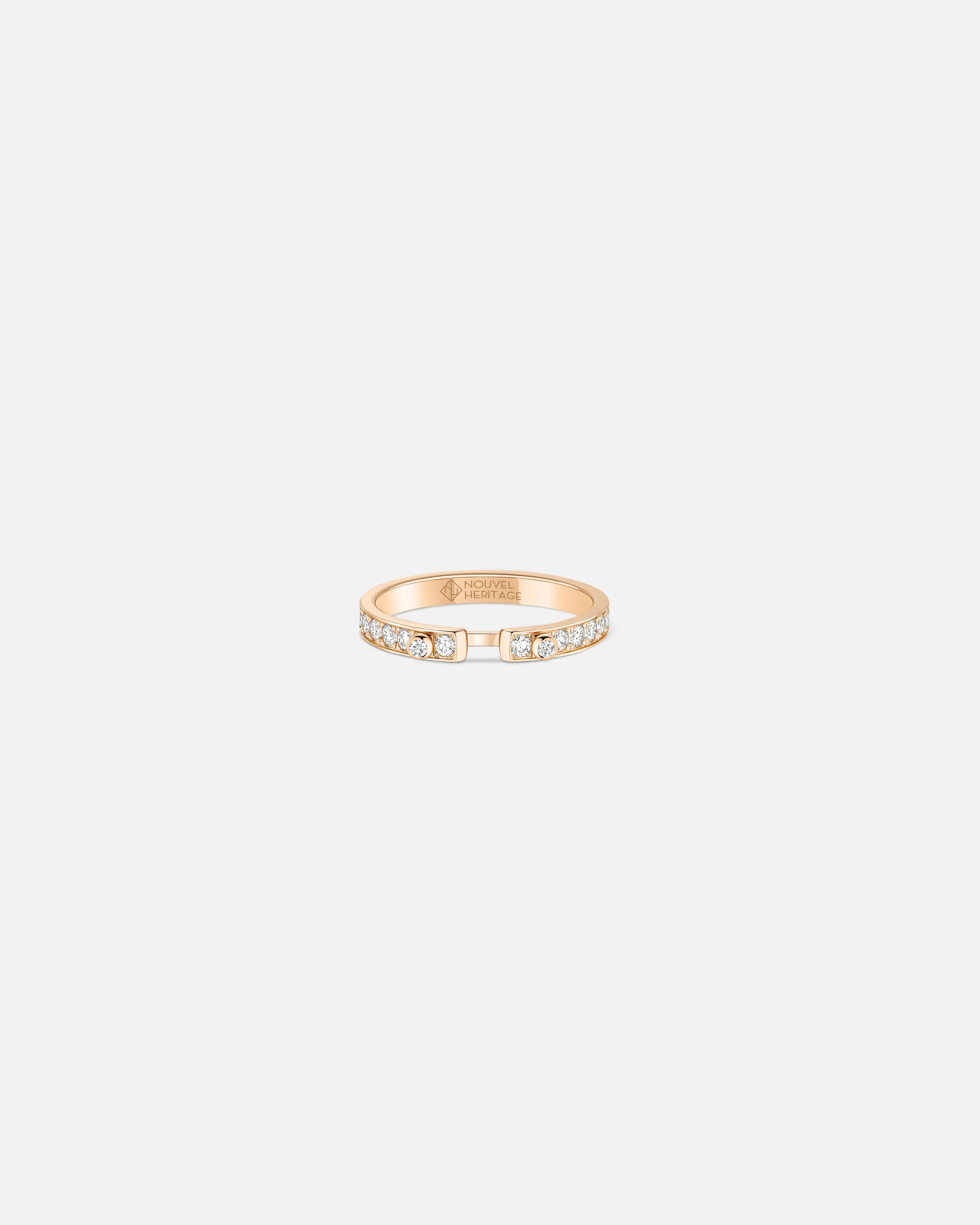 Bague Mood Eternity Tuxedo PM en Or Rose