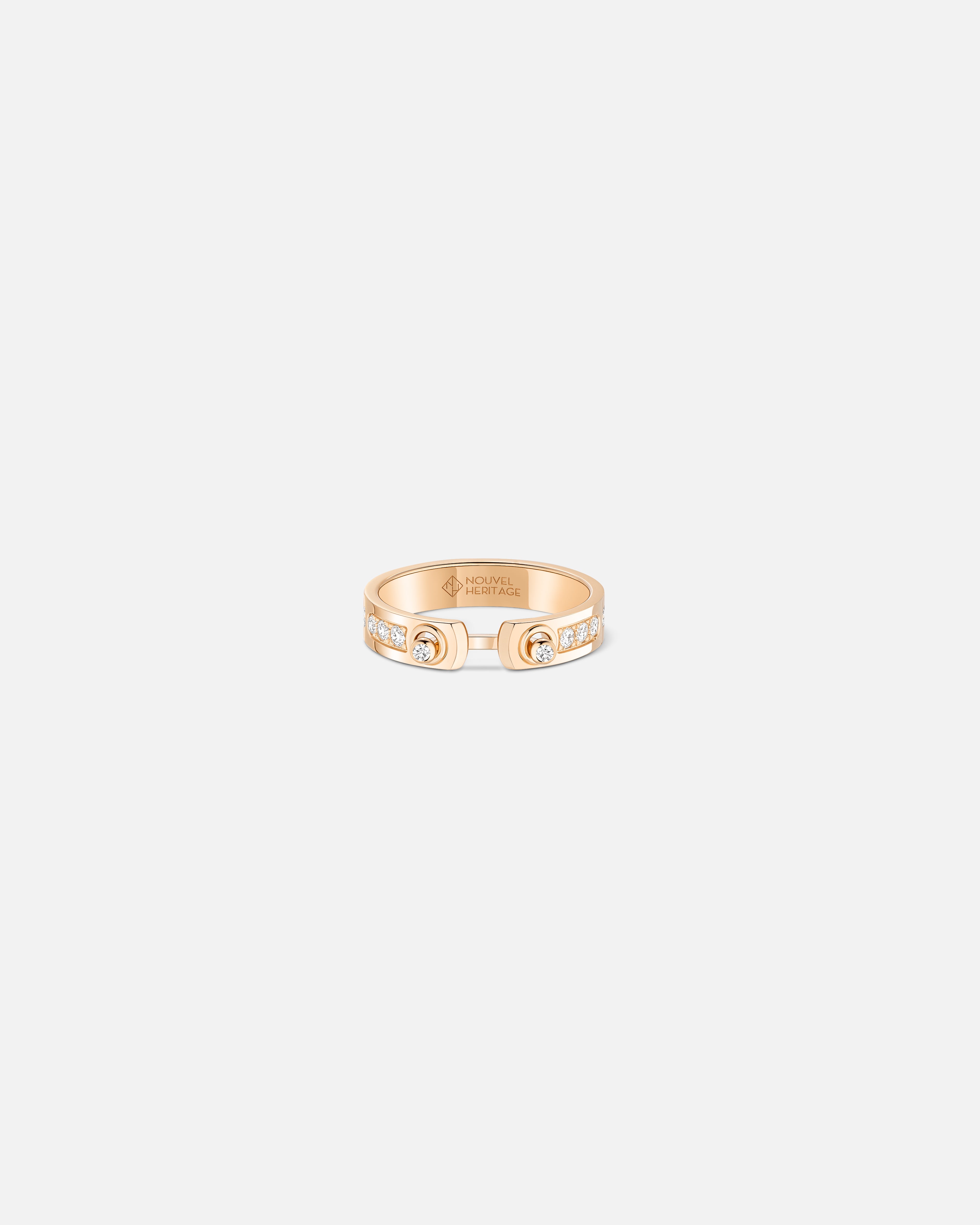 Bague Mood Tuxedo en Or Rose