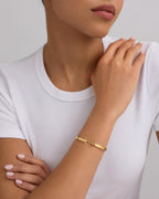 Monday Morning Mood Bangle in Yellow Gold