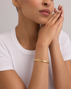 Parisian Stroll Mood Bangle in Yellow Gold