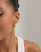 Dinner Date Mood Hoops in Yellow Gold