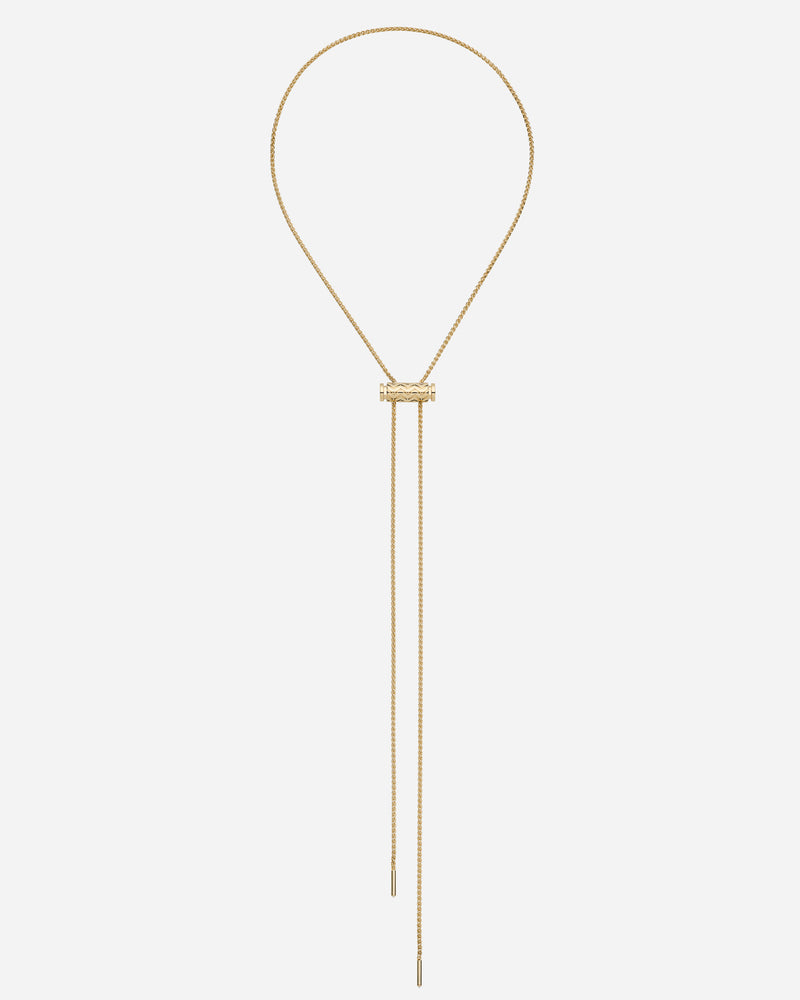 Gold Chevron Latch Pendant on GM Chain in Yellow Gold