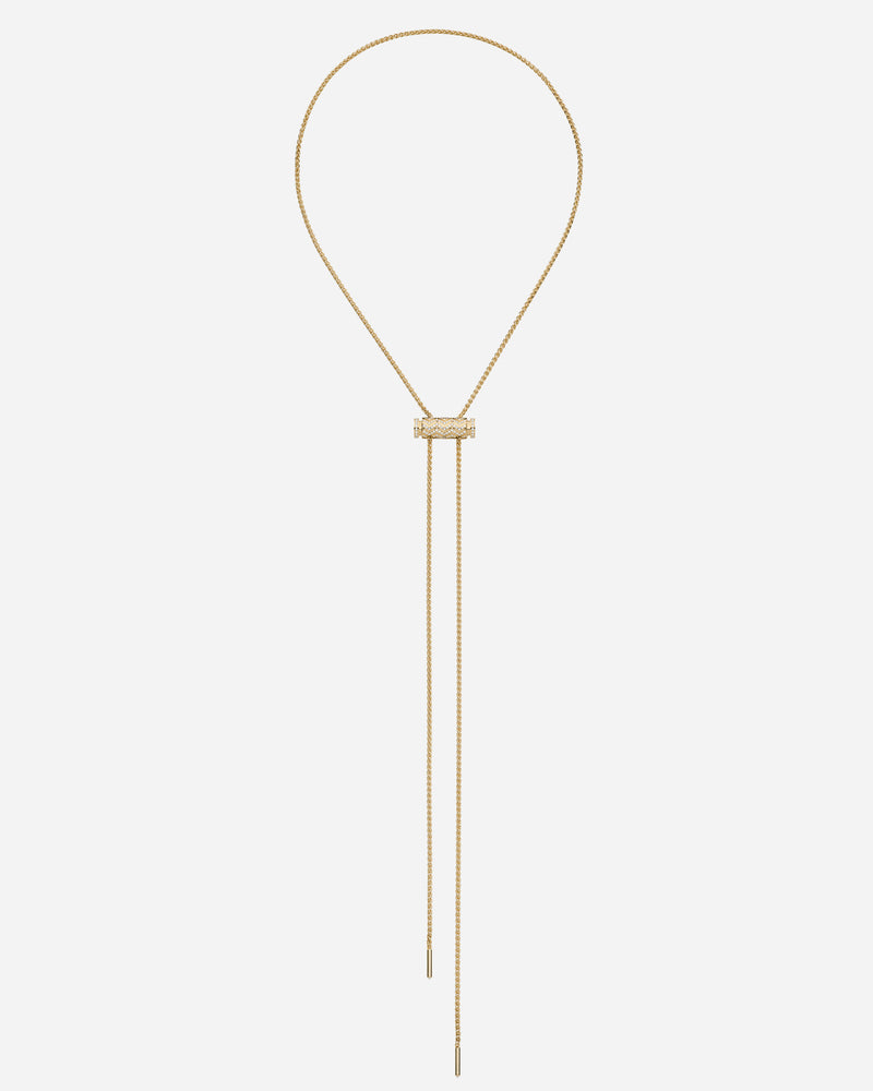 Diamond Chevron Latch Pendant on GM Chain in Yellow Gold