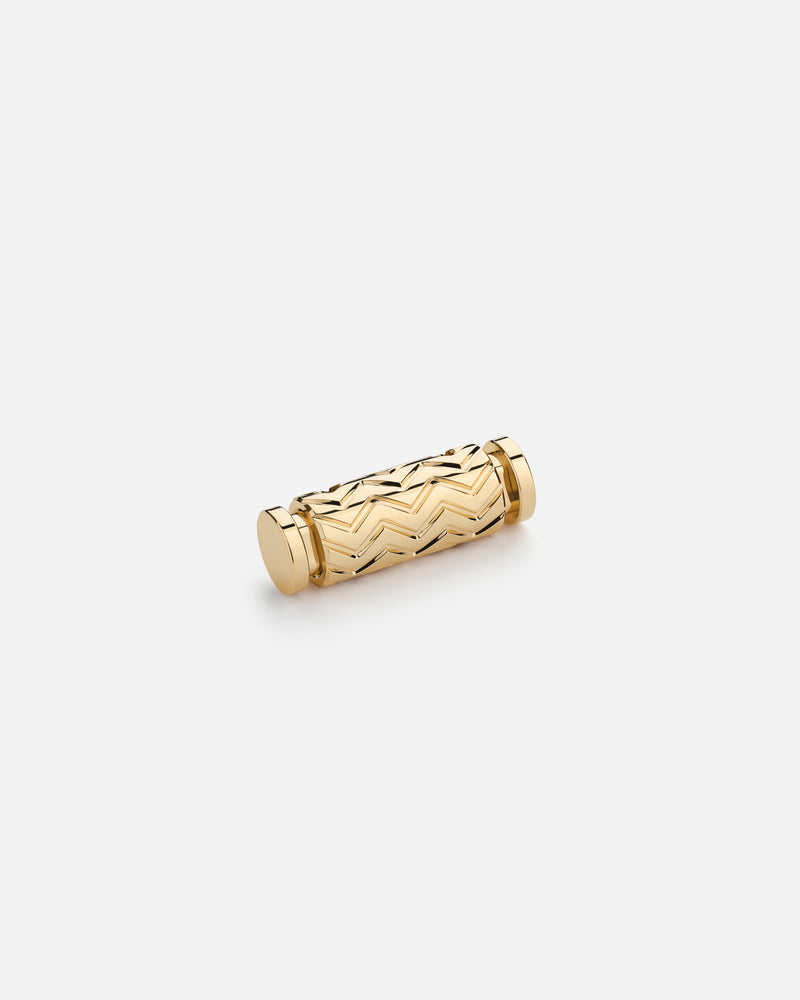 Gold Chevron Latch Pendant