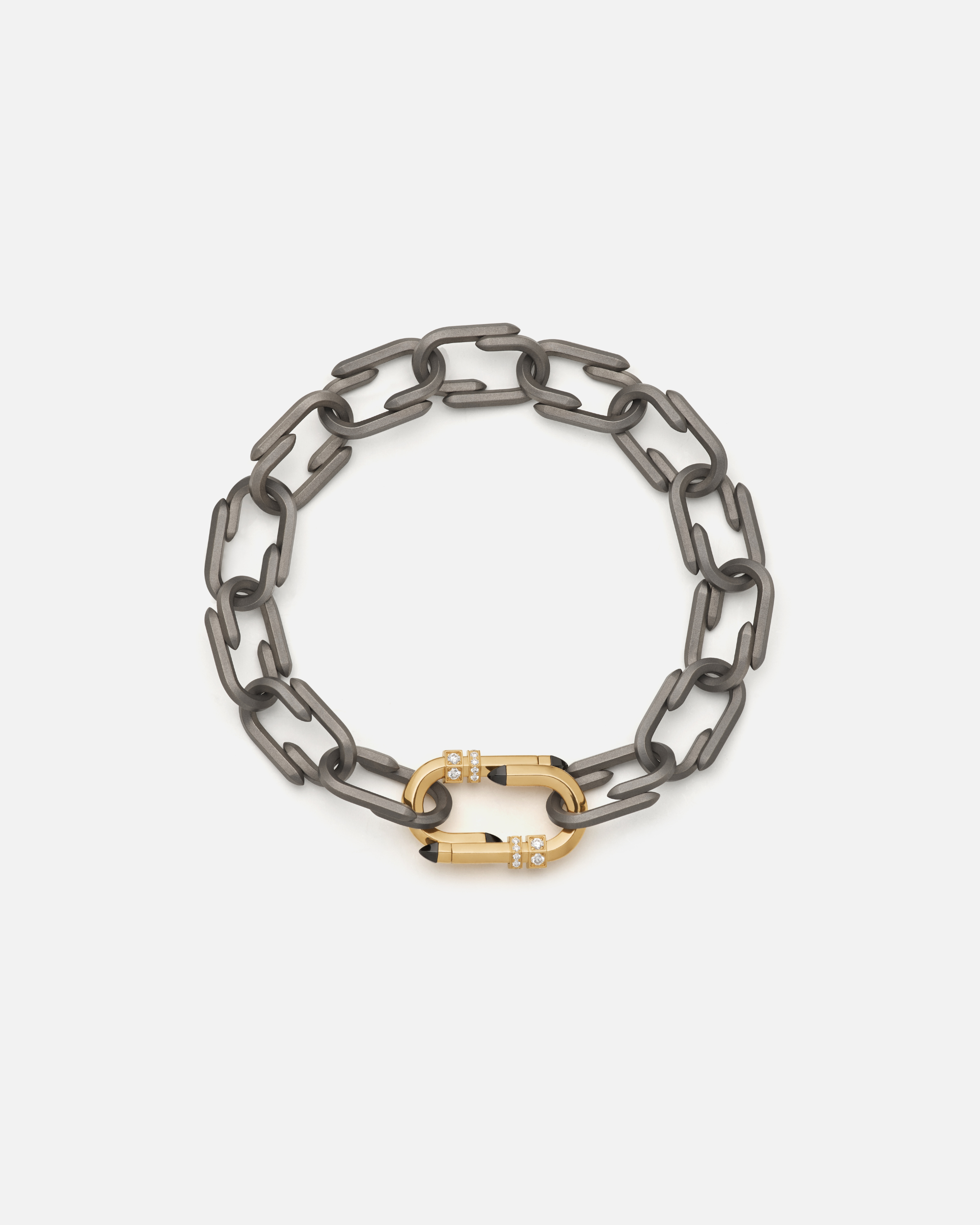 Bracelet Try Me en Titane Gris et Or Jaune