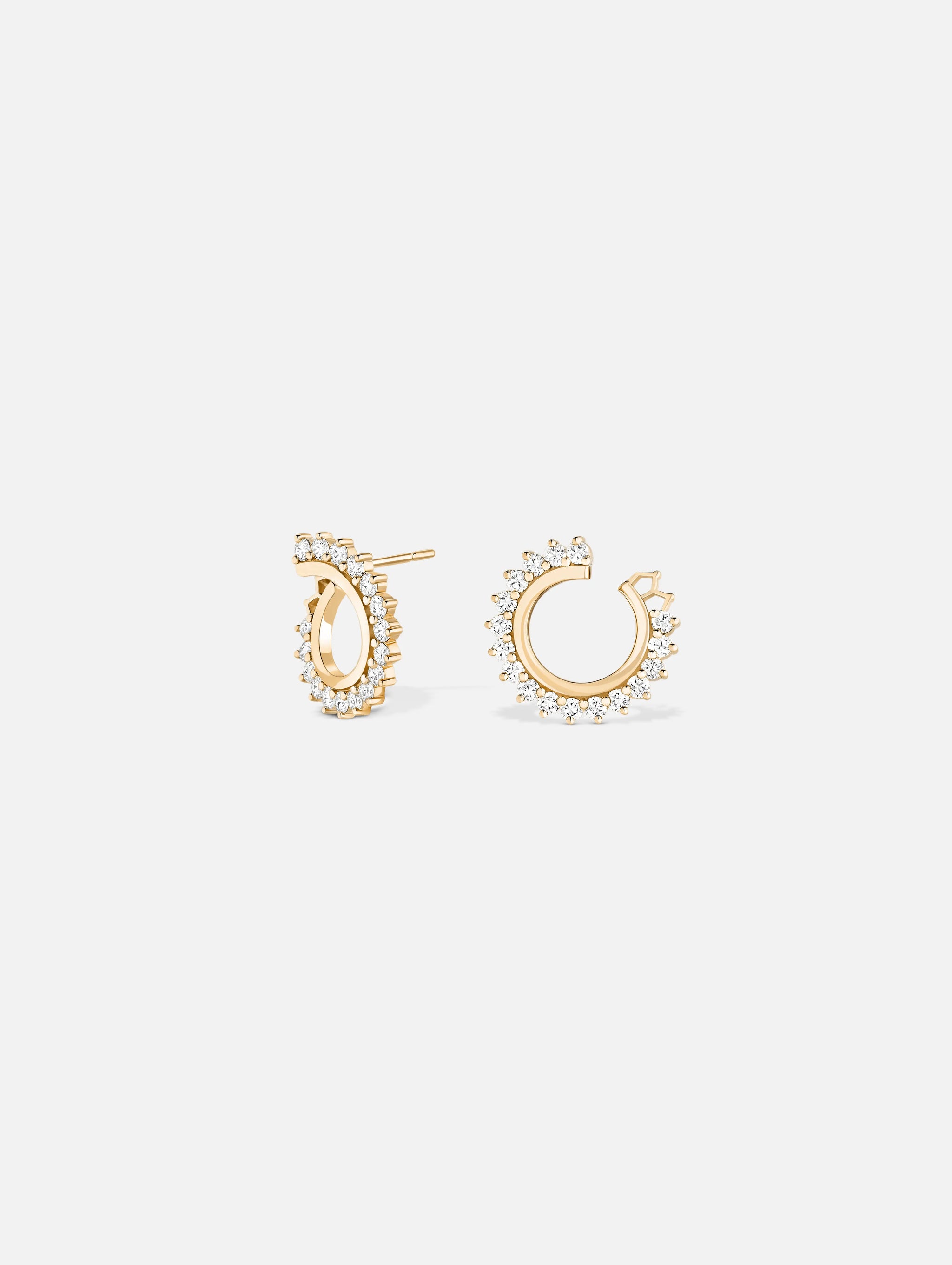 Boucles d'oreilles Vendôme Diamant en Or Jaune - 1 - Nouvel Heritage