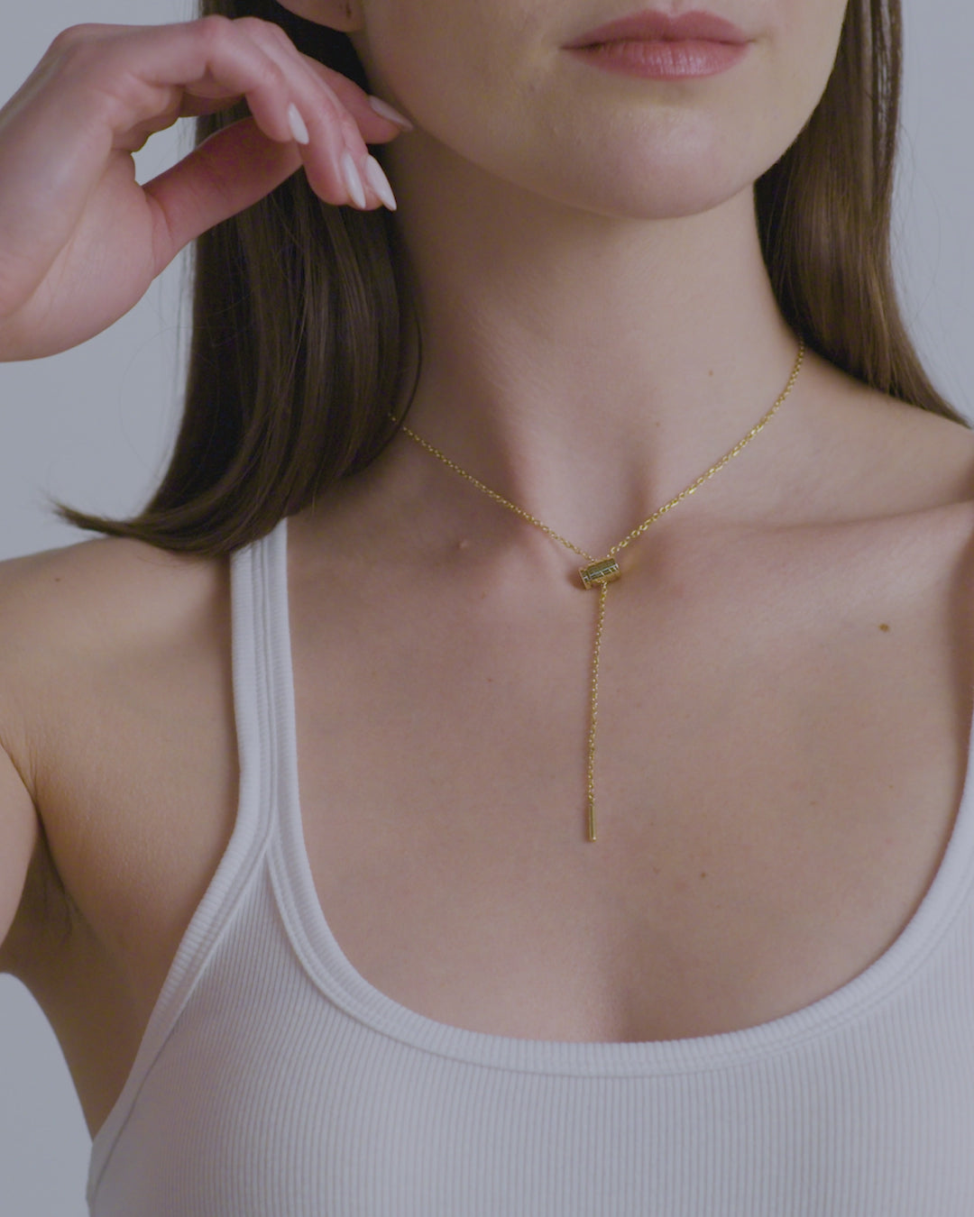 Gold Mini Latch Pendant in Yellow Gold