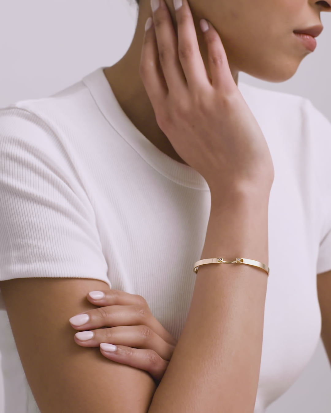 Monday Morning Mood Bangle in Yellow Gold