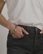 Grey Titanium Try Me Bracelet in Yellow Gold