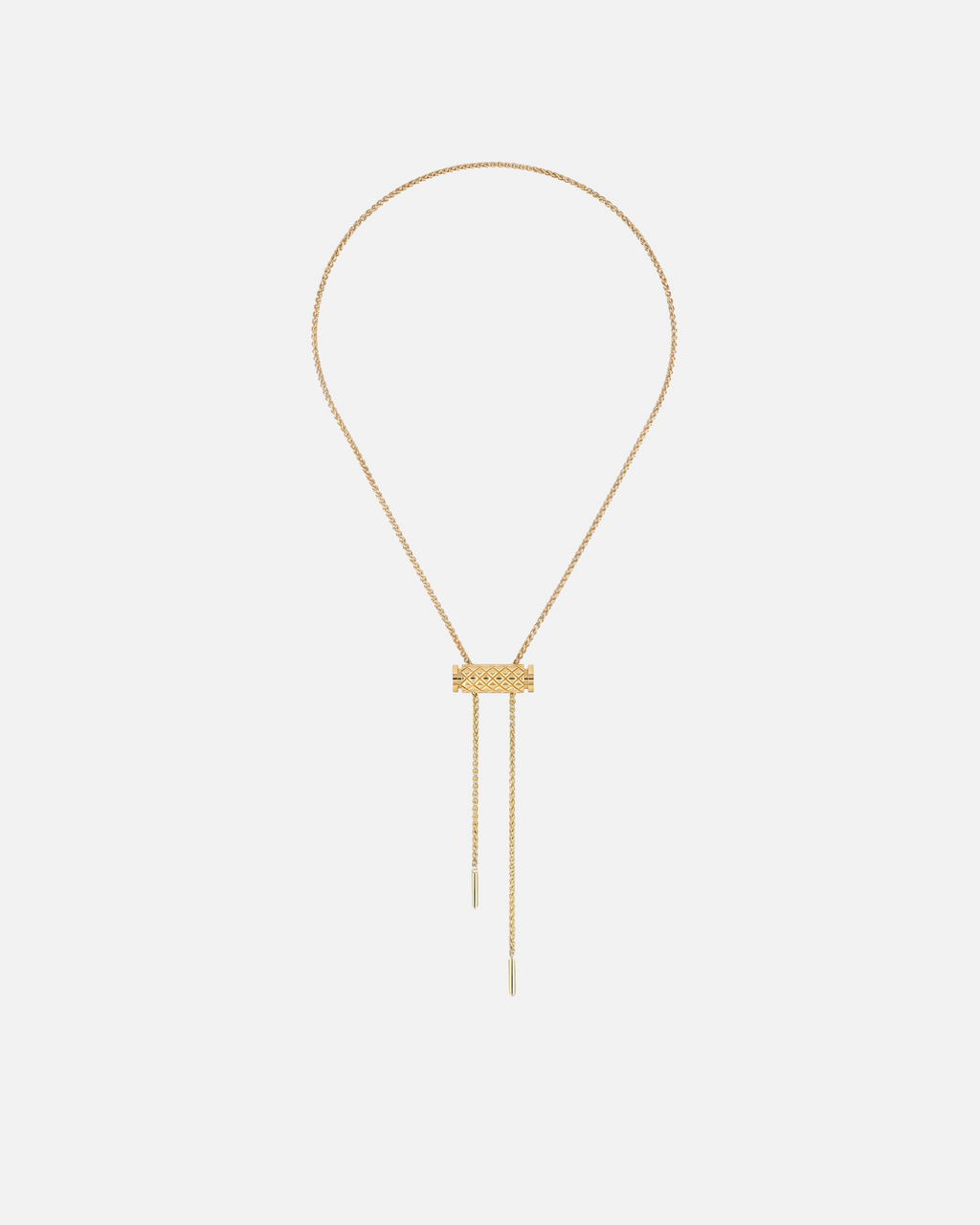 Gold Latch Pendant on MM Chain in Yellow Gold